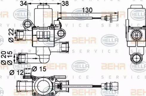 BEHR HELLA Service 9XL 351 328-381 - Dzesēšanas šķidruma regulēšanas vārsts ps1.lv