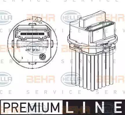 BEHR HELLA Service 5DS 351 320-011 - Regulators, Salona ventilators ps1.lv