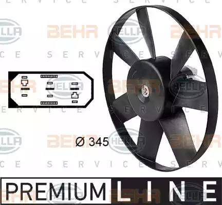 BEHR HELLA Service 8EW 009 144-451 - Ventilators, Motora dzesēšanas sistēma ps1.lv