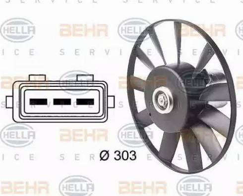 BEHR HELLA Service 8EW 009 144-501 - Ventilators, Motora dzesēšanas sistēma ps1.lv