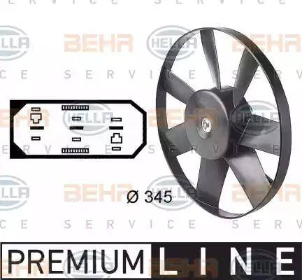 BEHR HELLA Service 8EW 009 144-581 - Ventilators, Motora dzesēšanas sistēma ps1.lv