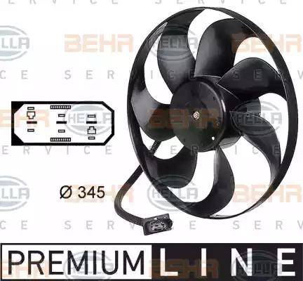 BEHR HELLA Service 8EW 009 144-531 - Ventilators, Motora dzesēšanas sistēma ps1.lv