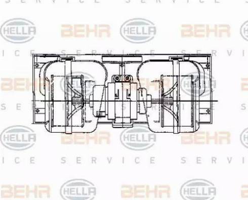 BEHR HELLA Service 8EW 009 157-661 - Salona ventilators ps1.lv