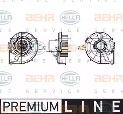 BEHR HELLA Service 8EW 009 157-141 - Salona ventilators ps1.lv