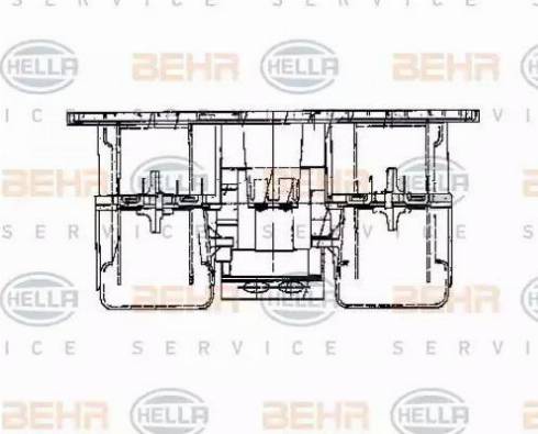 BEHR HELLA Service 8EW 009 160-781 - Salona ventilators ps1.lv