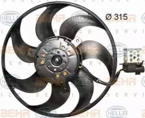 BEHR HELLA Service 8EW 351 044-061 - Ventilators, Motora dzesēšanas sistēma ps1.lv