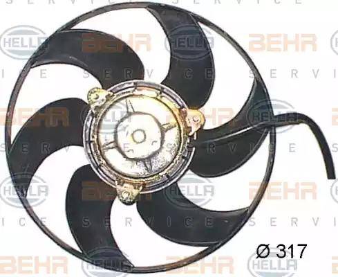 BEHR HELLA Service 8EW 351 044-151 - Ventilators, Motora dzesēšanas sistēma ps1.lv