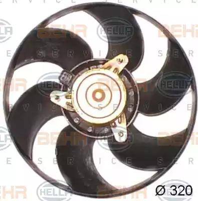 BEHR HELLA Service 8EW 351 044-161 - Ventilators, Motora dzesēšanas sistēma ps1.lv