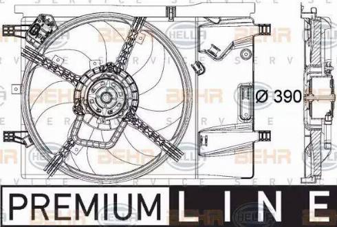 BEHR HELLA Service 8EW 351 040-351 - Ventilators, Motora dzesēšanas sistēma ps1.lv