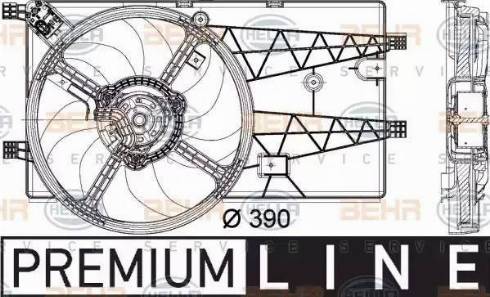 BEHR HELLA Service 8EW 351 040-311 - Ventilators, Motora dzesēšanas sistēma ps1.lv