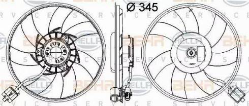 BEHR HELLA Service 8EW 351 041-481 - Ventilators, Motora dzesēšanas sistēma ps1.lv