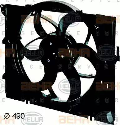 BEHR HELLA Service 8EW 351 043-341 - Ventilators, Motora dzesēšanas sistēma ps1.lv