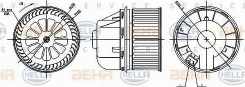 BEHR HELLA Service 8EW 351 000-361 - Salona ventilators ps1.lv