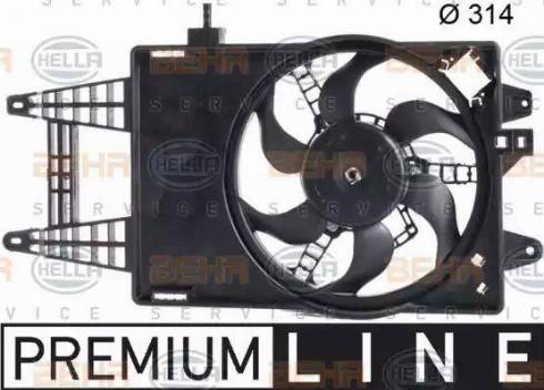 BEHR HELLA Service 8EW 351 039-661 - Ventilators, Motora dzesēšanas sistēma ps1.lv