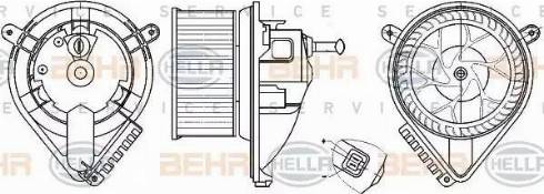 BEHR HELLA Service 8EW 351 304-021 - Salona ventilators ps1.lv