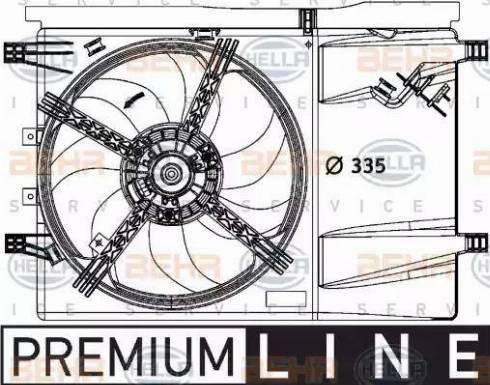 BEHR HELLA Service 8EW 376 729-641 - Ventilators, Motora dzesēšanas sistēma ps1.lv