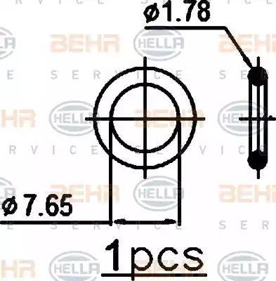 BEHR HELLA Service 8FC 351 343-444 - Kondensators, Gaisa kond. sistēma ps1.lv