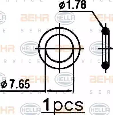 BEHR HELLA Service 8FC 351 301-071 - Kondensators, Gaisa kond. sistēma ps1.lv