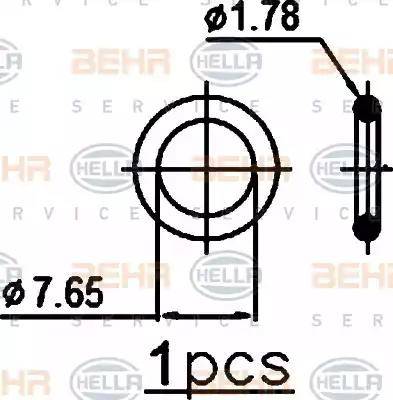 BEHR HELLA Service 8FC 351 301-771 - Kondensators, Gaisa kond. sistēma ps1.lv