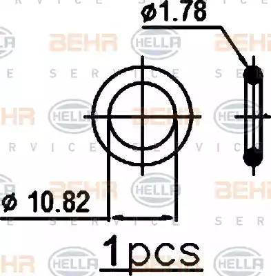 BEHR HELLA Service 8FC 351 302-371 - Kondensators, Gaisa kond. sistēma ps1.lv