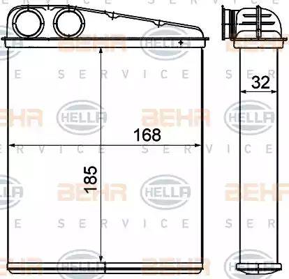 BEHR HELLA Service 8FH 351 000-551 - Siltummainis, Salona apsilde ps1.lv