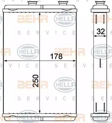 BEHR HELLA Service 8FH 351 000-581 - Siltummainis, Salona apsilde ps1.lv