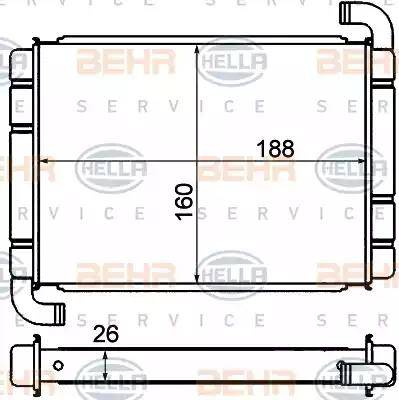 BEHR HELLA Service 8FH 351 000-571 - Siltummainis, Salona apsilde ps1.lv