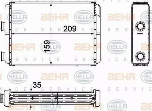 BEHR HELLA Service 8FH 351 308-251 - Siltummainis, Salona apsilde ps1.lv