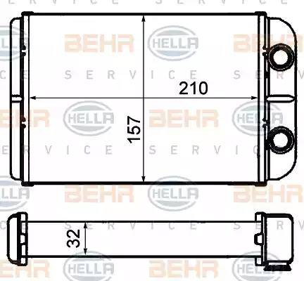 BEHR HELLA Service 8FH 351 308-231 - Siltummainis, Salona apsilde ps1.lv