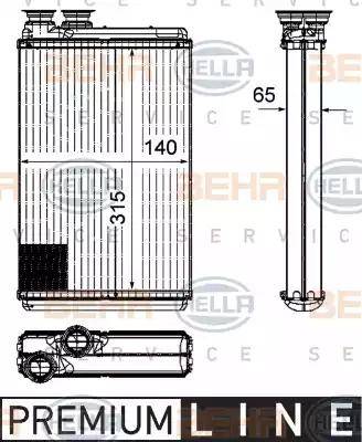 BEHR HELLA Service 8FH 351 315-571 - Siltummainis, Salona apsilde ps1.lv