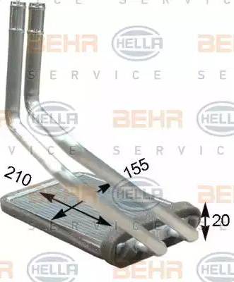 BEHR HELLA Service 8FH 351 315-691 - Siltummainis, Salona apsilde ps1.lv