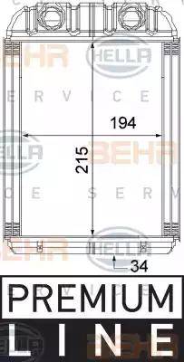 BEHR HELLA Service 8FH 351 315-351 - Siltummainis, Salona apsilde ps1.lv