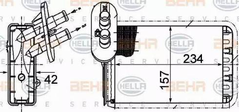 BEHR HELLA Service 8FH 351 313-451 - Siltummainis, Salona apsilde ps1.lv