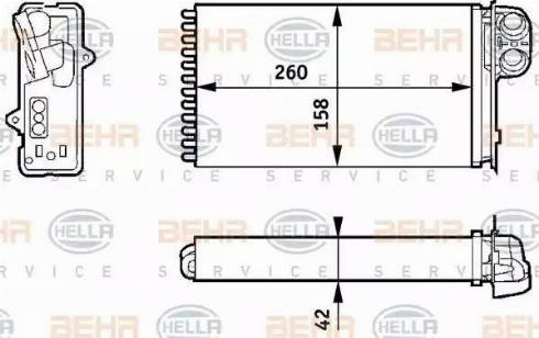 BEHR HELLA Service 8FH 351 313-421 - Siltummainis, Salona apsilde ps1.lv