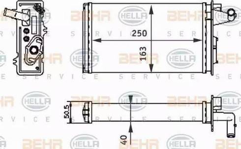 BEHR HELLA Service 8FH 351 313-041 - Siltummainis, Salona apsilde ps1.lv