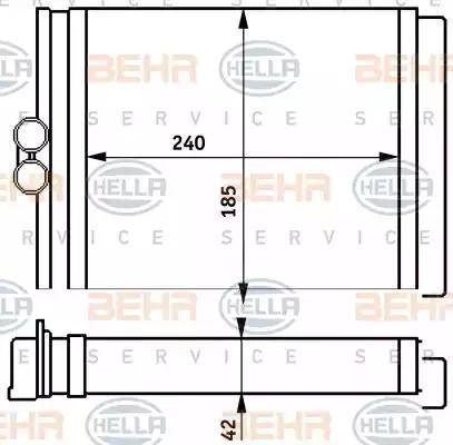 BEHR HELLA Service 8FH 351 313-151 - Siltummainis, Salona apsilde ps1.lv