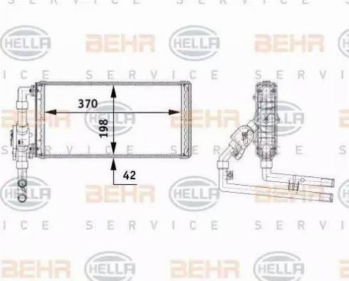 BEHR HELLA Service 8FH 351 312-191 - Siltummainis, Salona apsilde ps1.lv