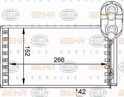 BEHR HELLA Service 8FH 351 333-051 - Siltummainis, Salona apsilde ps1.lv