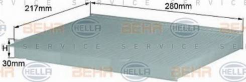 BEHR HELLA Service 8FL 352 214-011 - Filtrs, Salona telpas gaiss ps1.lv