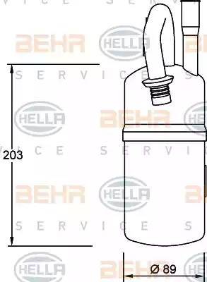 BEHR HELLA Service 8FT 351 192-051 - Sausinātājs, Kondicionieris ps1.lv