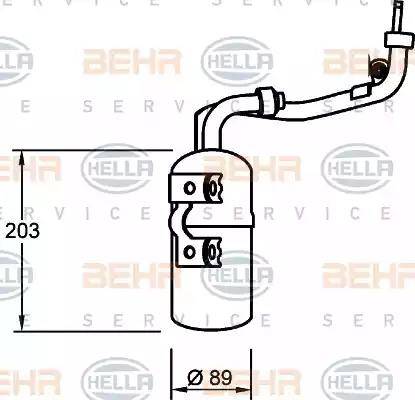 BEHR HELLA Service 8FT 351 335-061 - Sausinātājs, Kondicionieris ps1.lv