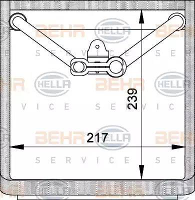 BEHR HELLA Service 8FV 351 210-341 - Iztvaikotājs, Gaisa kondicionēšanas sistēma ps1.lv