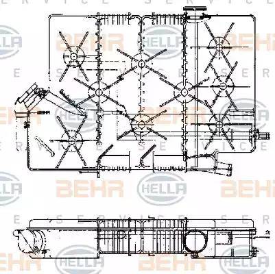 BEHR HELLA Service 8MA 376 705-371 - Kompensācijas tvertne, Dzesēšanas šķidrums ps1.lv