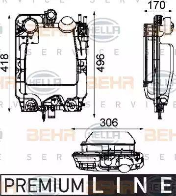 BEHR HELLA Service 8MA 376 705-291 - Kompensācijas tvertne, Dzesēšanas šķidrums ps1.lv