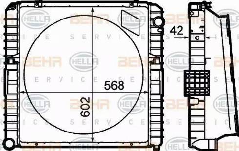 BEHR HELLA Service 8MK 376 792-131 - Radiators, Motora dzesēšanas sistēma ps1.lv