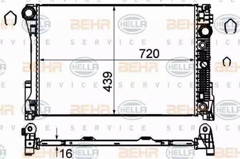 BEHR HELLA Service 8MK 376 749-554 - Radiators, Motora dzesēšanas sistēma ps1.lv