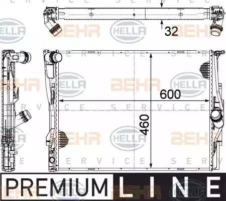 BEHR HELLA Service 8MK 376 754-061 - Radiators, Motora dzesēšanas sistēma ps1.lv