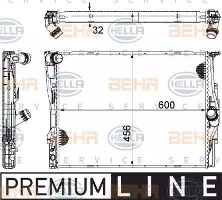 BEHR HELLA Service 8MK 376 754-071 - Radiators, Motora dzesēšanas sistēma ps1.lv