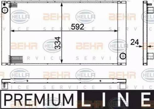 BEHR HELLA Service 8MK 376 754-221 - Radiators, Motora dzesēšanas sistēma ps1.lv