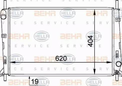 BEHR HELLA Service 8MK 376 754-791 - Radiators, Motora dzesēšanas sistēma ps1.lv